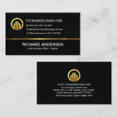 Stylish Box Patterns Business Owner Visitekaartje (Voorkant / Achterkant)