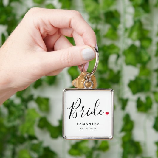 Stylish Bride Wedding Sleutelhanger (Hand)