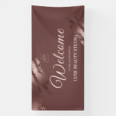 Stylish bronze special event launch party welcome spandoek (Verticaal)