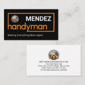 Stylish Brown Handyman Frame Visitekaartje (Voorkant / Achterkant)