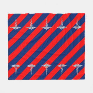 Stylish Caduceus Medical Symbol League Fleece Deken