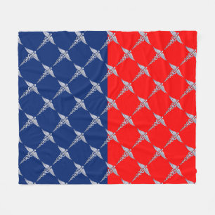 Stylish Caduceus Medical Symbol League Fleece Deken