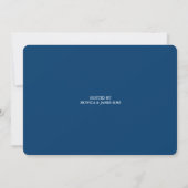 Stylish Calligraphy Rehearer Dîner Invitation (Dos)