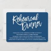 Stylish Calligraphy Rehearer Dîner Invitation (Devant)