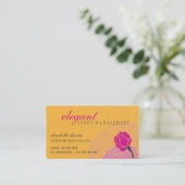 STYLISH CARTE DE VISITE élégant rose (Debout devant)