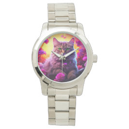 Stylish cat watch for cat's lovers horloge