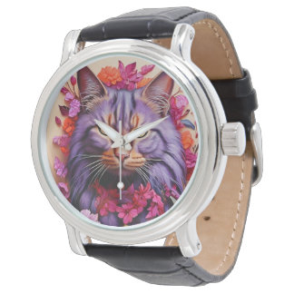 Stylish cat watch for cat's lovers horloge