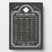 Stylish Chalkboard Kitchen Conversion Chart Fotoplaat (voorkant)