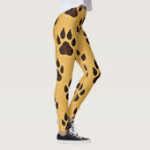 stylish Cheetah Paw Print Leggings (Droite)
