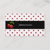 Stylish Cherry Cake Custom Bakery Visitekaartje (Achterkant)