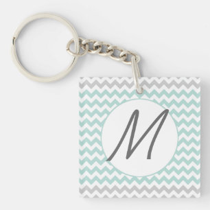Stylish Chevron Monogram Sleutelhanger