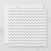 Stylish Chevron Square Wedding Invitation Kaart (Achterkant)