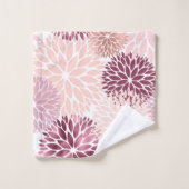 Stylish Chic Rose Floral Fête de Mariage (Gant de toilette)