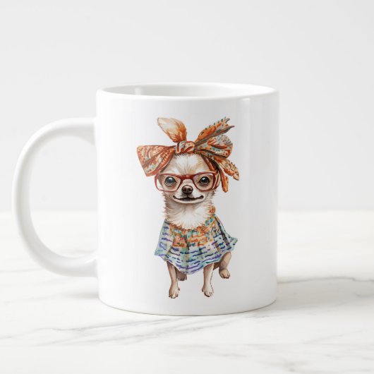 Stylish Chihuahua moms dogs lovers Extra Grote Beker (Links)