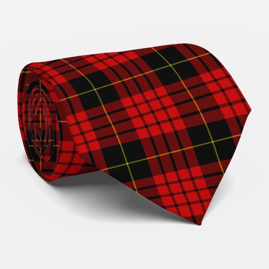 Stylish Clan MacQueen Tartan Stropdas (Opgerold)