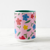 STYLISH COLORFUL FLOWERS PATTERN MOK (Midden)