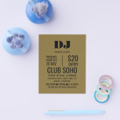 Stylish DJ, Club Event Adverteren Flyer (Enkel)