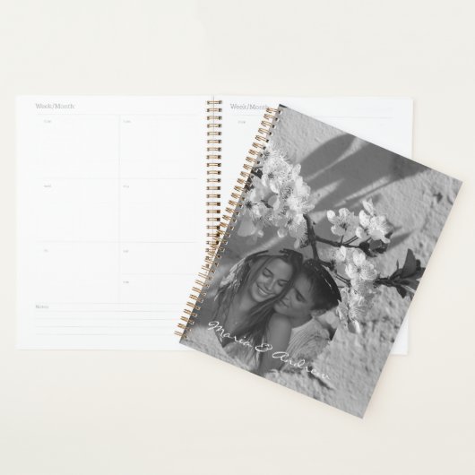 Stylish elegant  typography Black and White photo (Devant avec enveloppe)