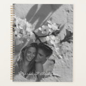 Stylish elegant  typography Black and White photo (Devant)