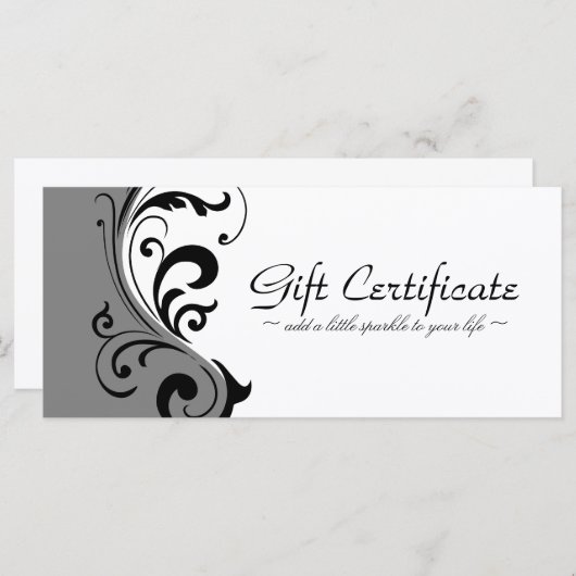 STYLISH EN BOLD GIFT-CERTIFICAAT (Voorkant / Achterkant)