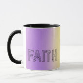 Stylish faith typography coffee mug (Gauche)