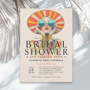 Stylish Fashion Show Bridal Shower Invitation