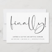 Stylish Finally Save The Date (Voorkant)