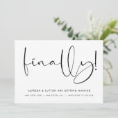 Stylish Finally Save The Date (Staand voorkant)