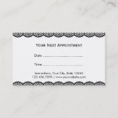 Stylish Fishnet Lace Beauté Salon Rendez-vous (Dos)