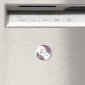 Stylish Floral Best Mam ooit Magneet (Insitu (Vaatwasser))