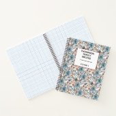Stylish Floral Neutrals Personalized Recipe Notitieboek (Binnen)