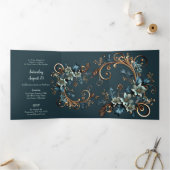 Stylish Floral Sweet 16 Party Invitation (Intérieur)