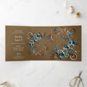 Stylish Floral Sweet 16 Party Invitation (Intérieur)