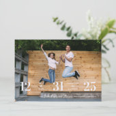 Stylish & Fun Unmatched Wedding Photo Card Save The Date (Staand voorkant)