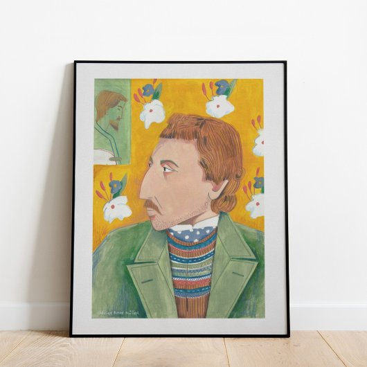 Stylish Gauguin painterly painter portret | Poster