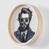 Stylish Gaze Wall Watch (Hoek)