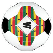 Stylish GHANA FLAG Monogram Voetbal (Gedraaid)