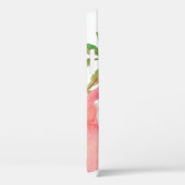 Stylish Girly Pink Waterverf Floral Pattern Case-Mate iPhone Case (Achterkant / Rechts)