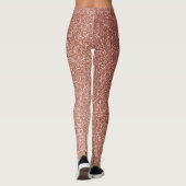 Stylish Girly Roos Gold Glitter Leggings (Achterkant)