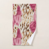 Stylish Girly Rose White Gold Zebra (Serviette à main)
