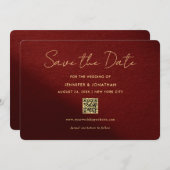 Stylish Gold Calligraphy Script Save The Dates Save The Date (Voorkant / Achterkant)