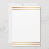 Stylish Gold Foil St. Patrick's Day Invitation Kaart (Achterkant)