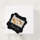 Stylish Gold Koi Fish Bedankt Bedankjes Labels (In situ)