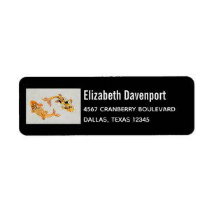 Stylish Gold Koi Fish Etiket
