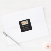 Stylish Gold Koi Fish Kitchen Vierkante Sticker (Envelop)