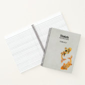 Stylish Gold Koi Fish Notitieboek (Binnen)