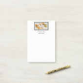 Stylish Gold Koi Fish Wedding Event Post-it® Notes (Op bureau)