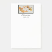Stylish Gold Koi Fish Wedding Event Post-it® Notes (Voorkant)