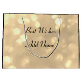 Stylish Gold sparkle Boyvriend Birthday Groot Cadeauzakje (Achterkant)