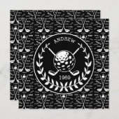 Stylish Golf event Kaart (Voorkant / Achterkant)